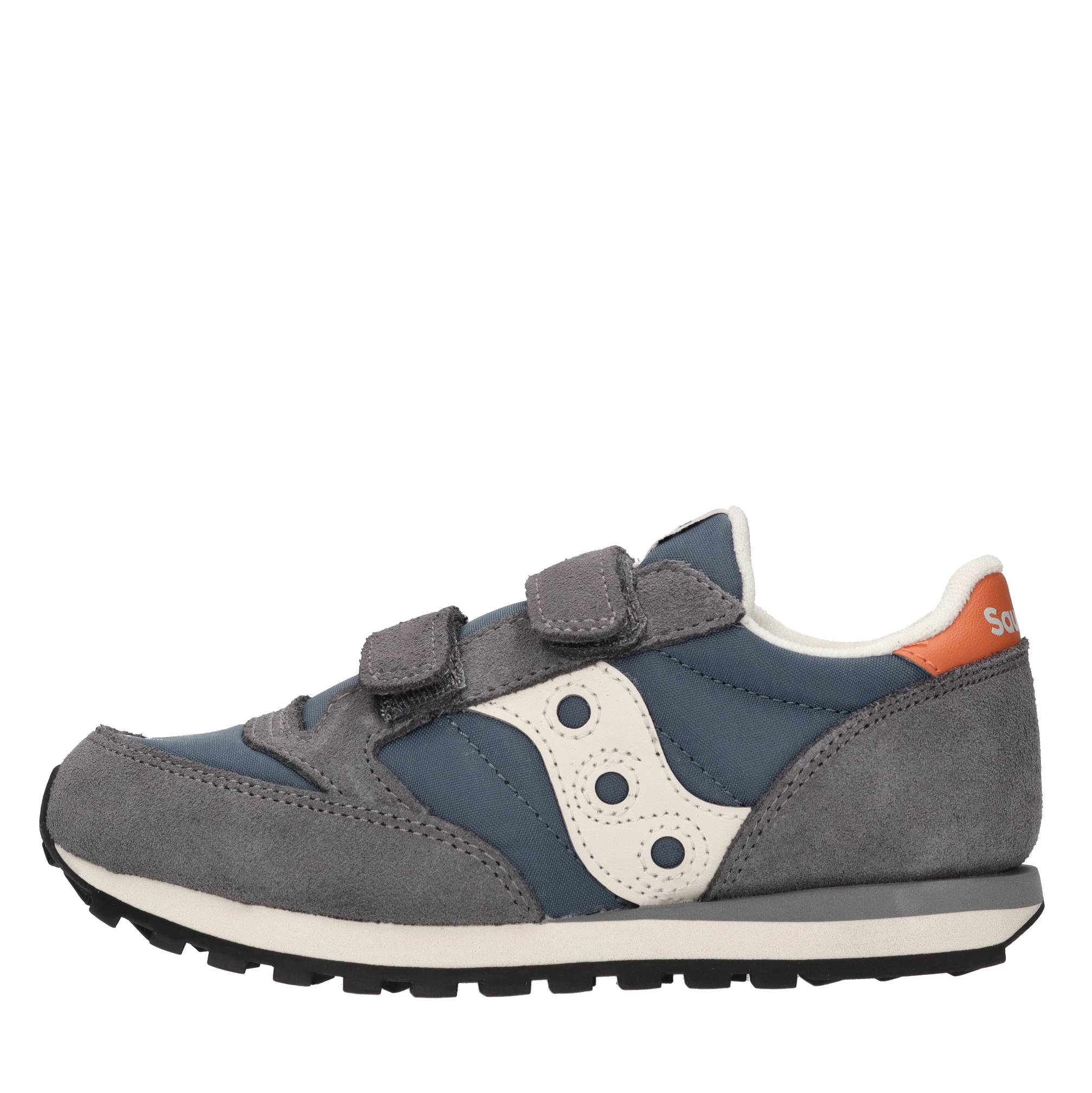 Sneakers in camoscio e tessuto 