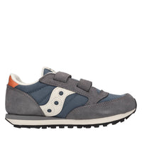 Sneakers in camoscio e tessuto 