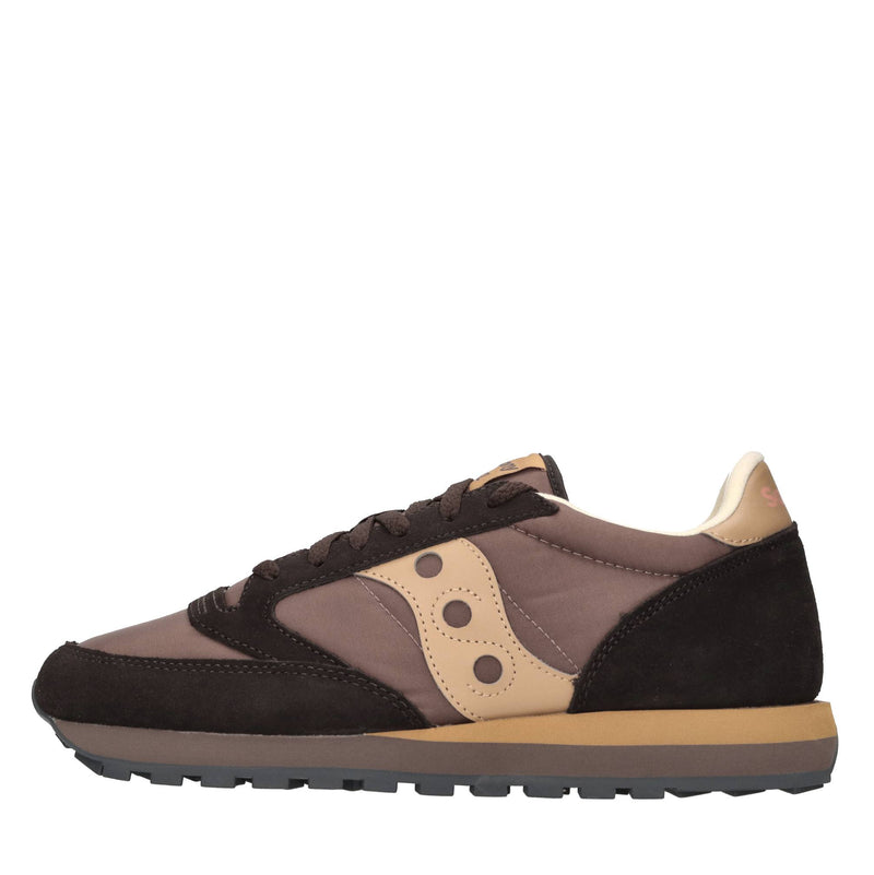Sneakers in camoscio e tessuto 