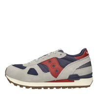 Sneakers in camoscio e tessuto 
