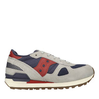 Sneakers in camoscio e tessuto 