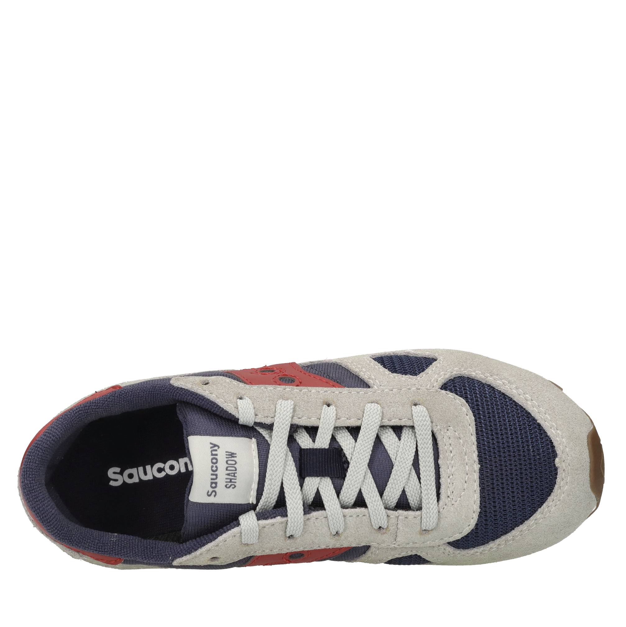 Sneakers in camoscio e tessuto 
