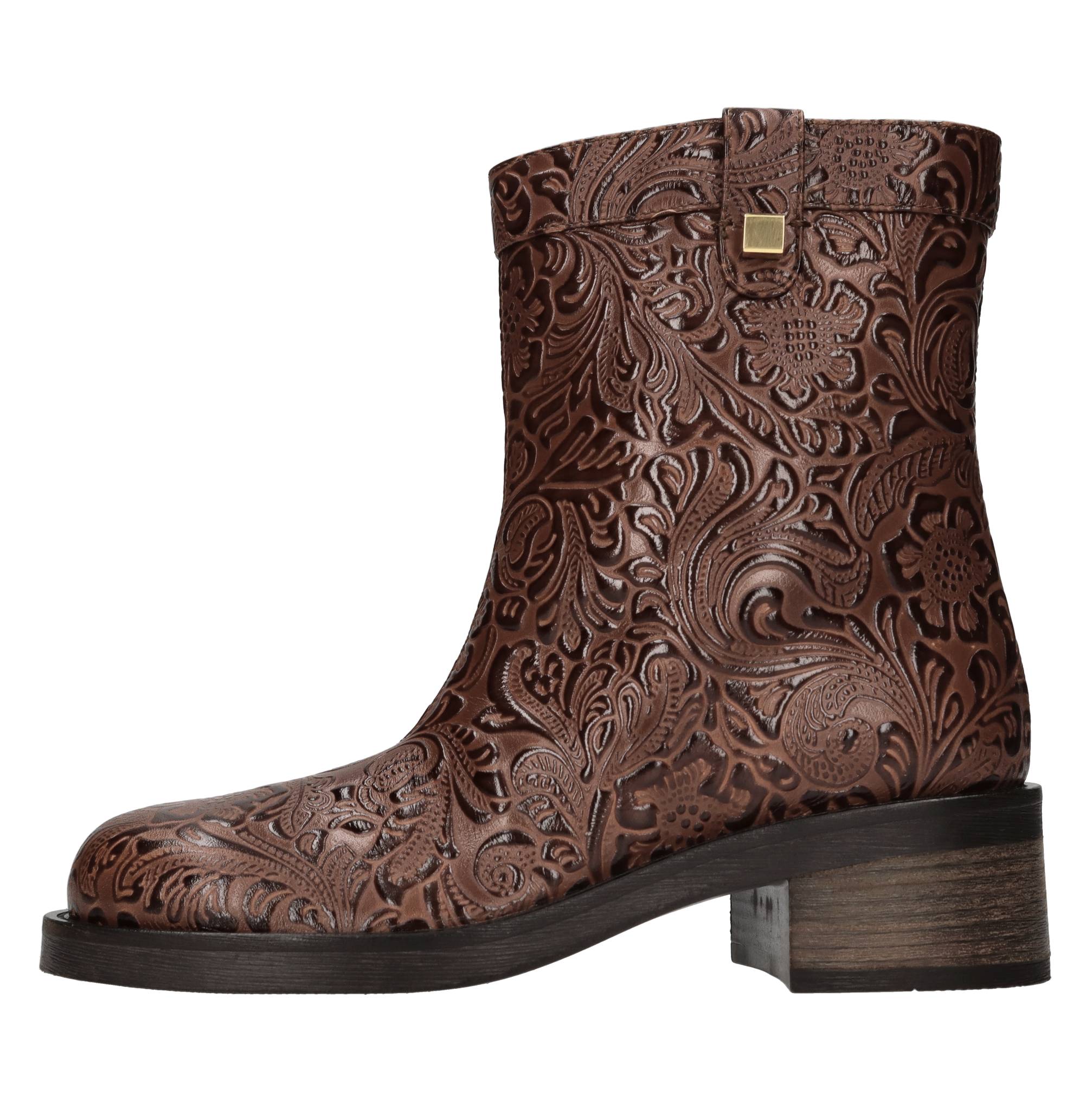 Stivaletti Harley Borgia in pelle 