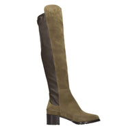 Stivali Emily cuissard in camoscio ed ecopelle 