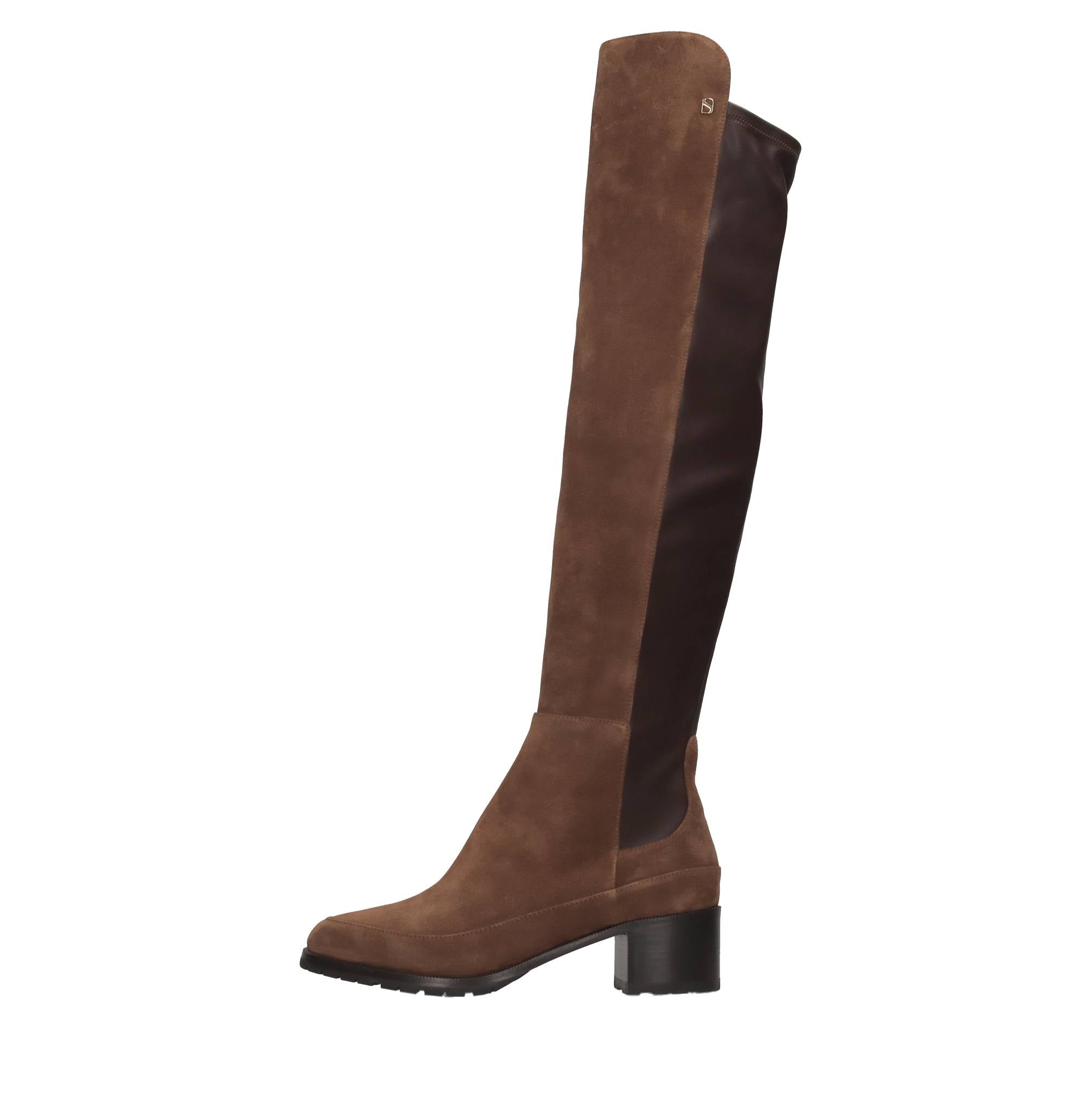 Stivali cuissard Emily in camoscio ed ecopelle 