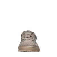 Sneakers in camoscio e tessuto 