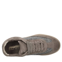 Sneakers in camoscio e tessuto 