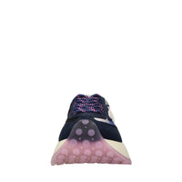 Sneakers in ecocamoscio e tessuto 