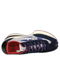 Sneakers in ecocamoscio e tessuto 