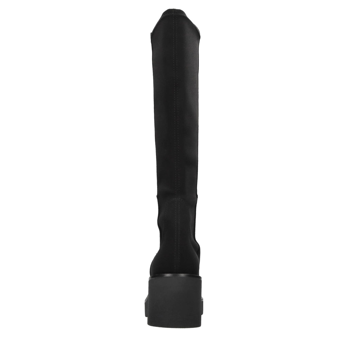 Stivali in pelle e tessuto elasticizzato 