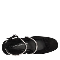 Ballerine in camoscio con strass 