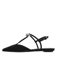 Ballerine slingback in camoscio 