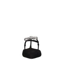Ballerine slingback in camoscio 