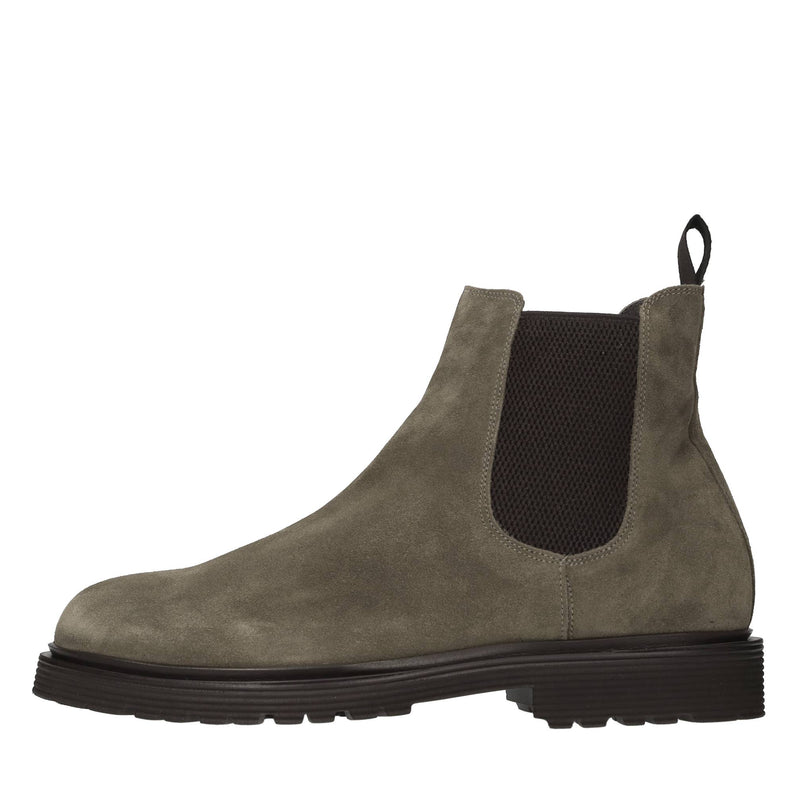 Stivaletti beatles in camoscio<BR/> 