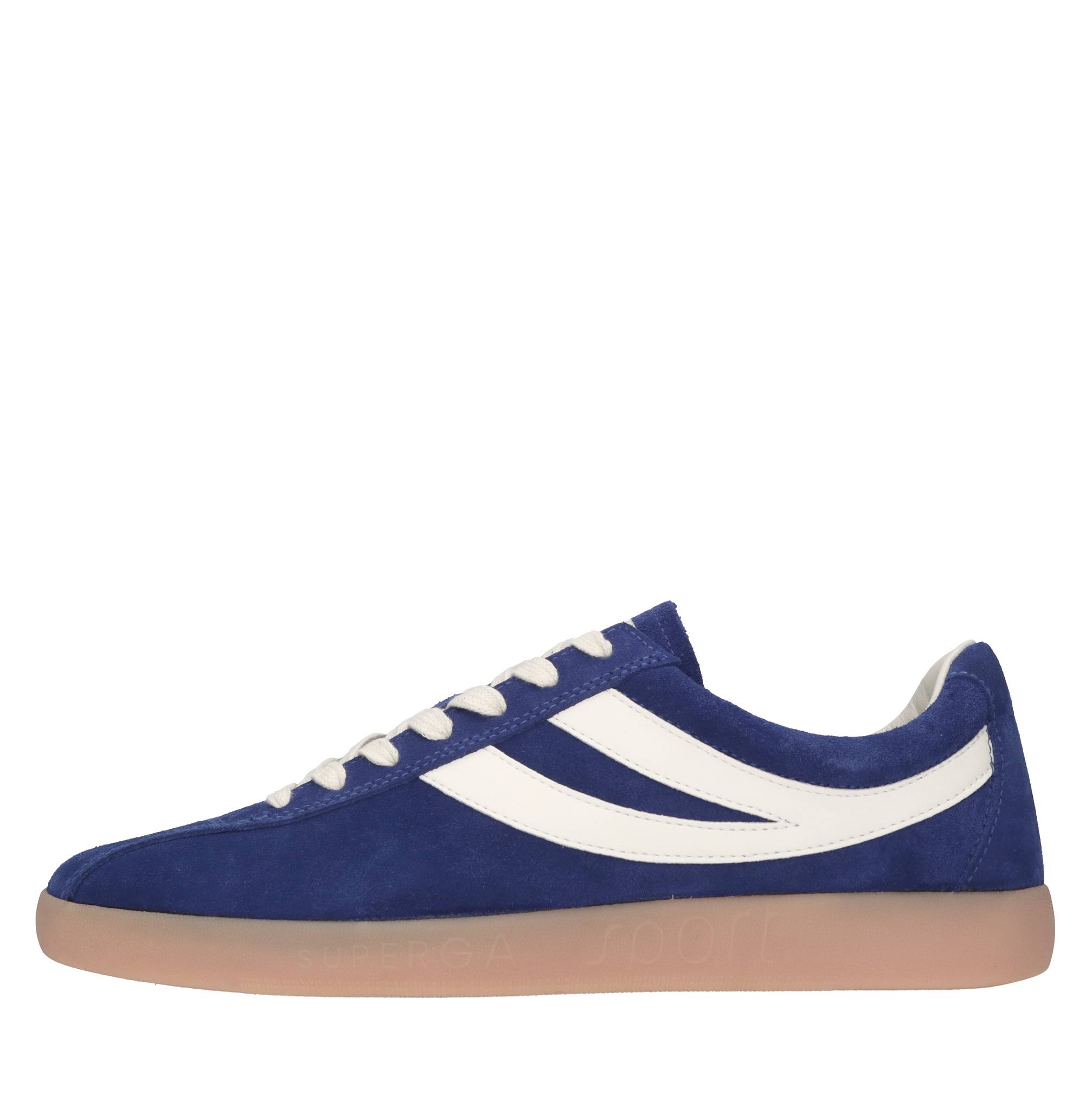 Sneakers in camoscio e pelle 