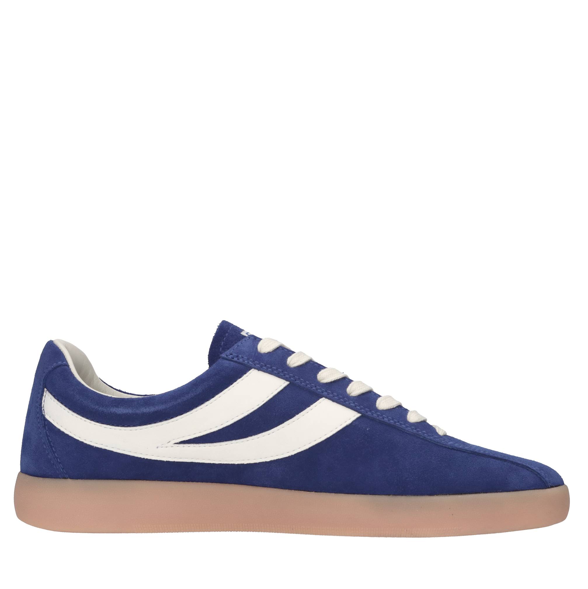 Sneakers in camoscio e pelle 