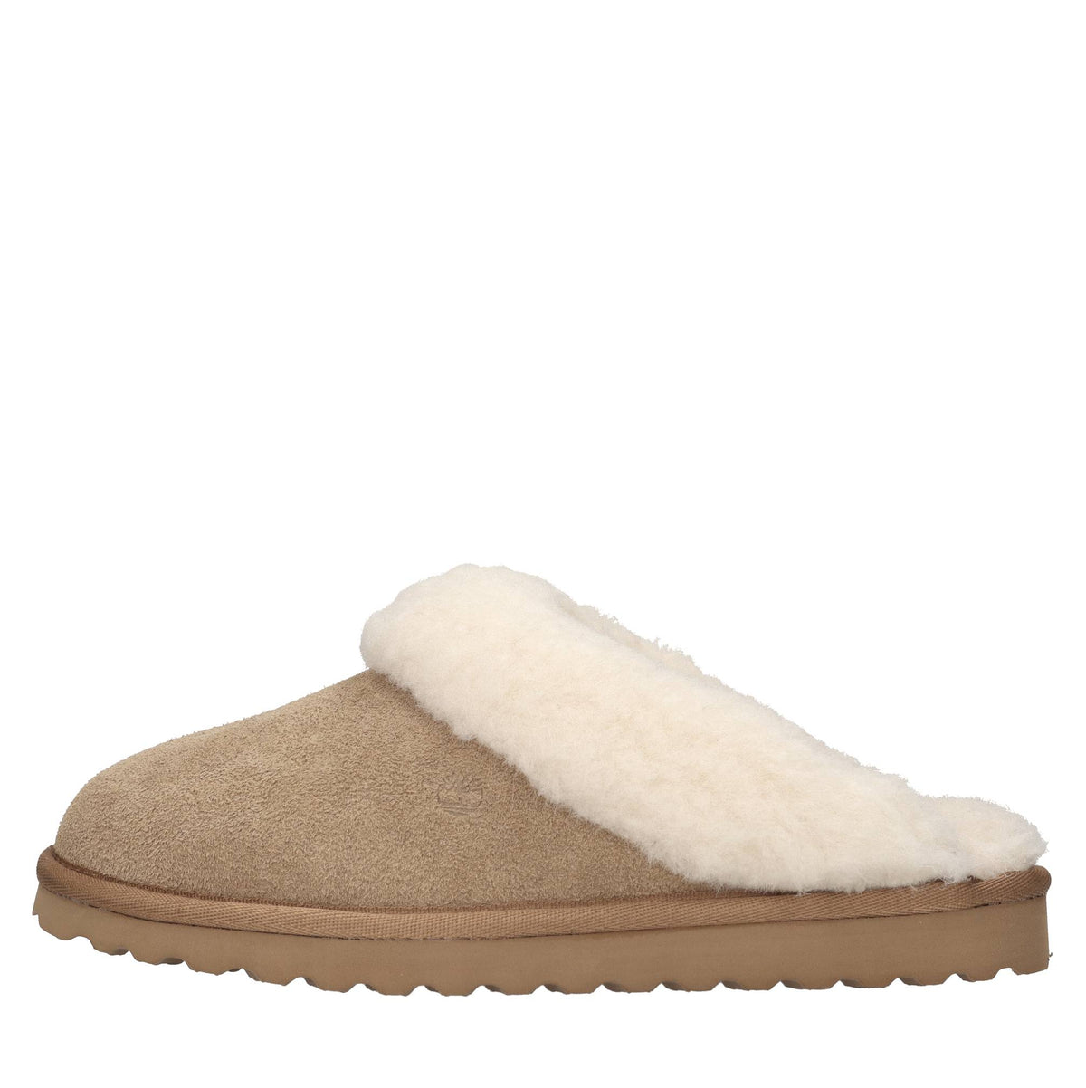 Sabot in camoscio ed ecopelliccia 