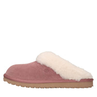 Sabot in camoscio ed ecopelliccia 