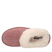 Sabot in camoscio ed ecopelliccia 