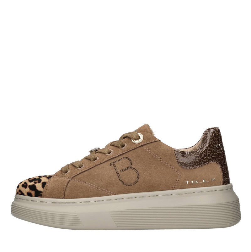 Sneakers in camoscio, pelle e cavallino 