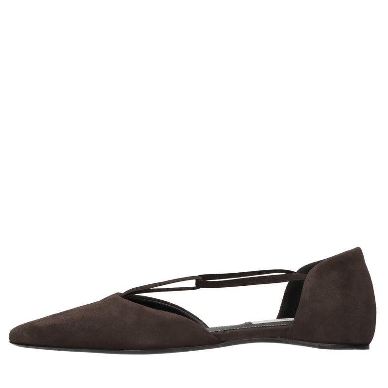 Ballerine in camoscio 