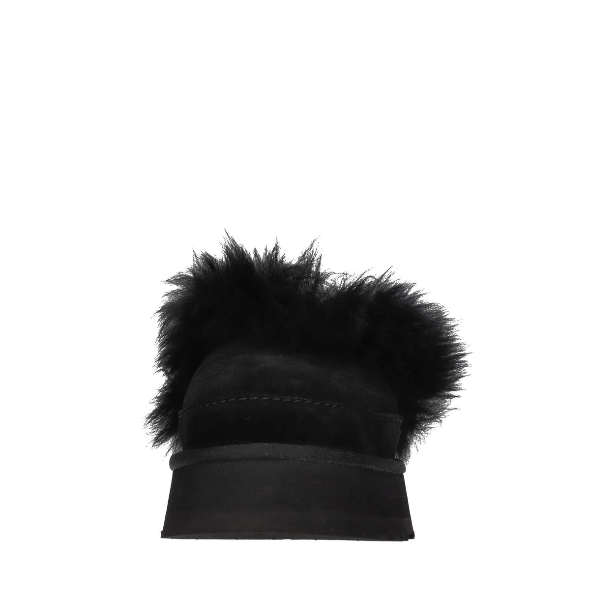 Sabot in camoscio e pelliccia 