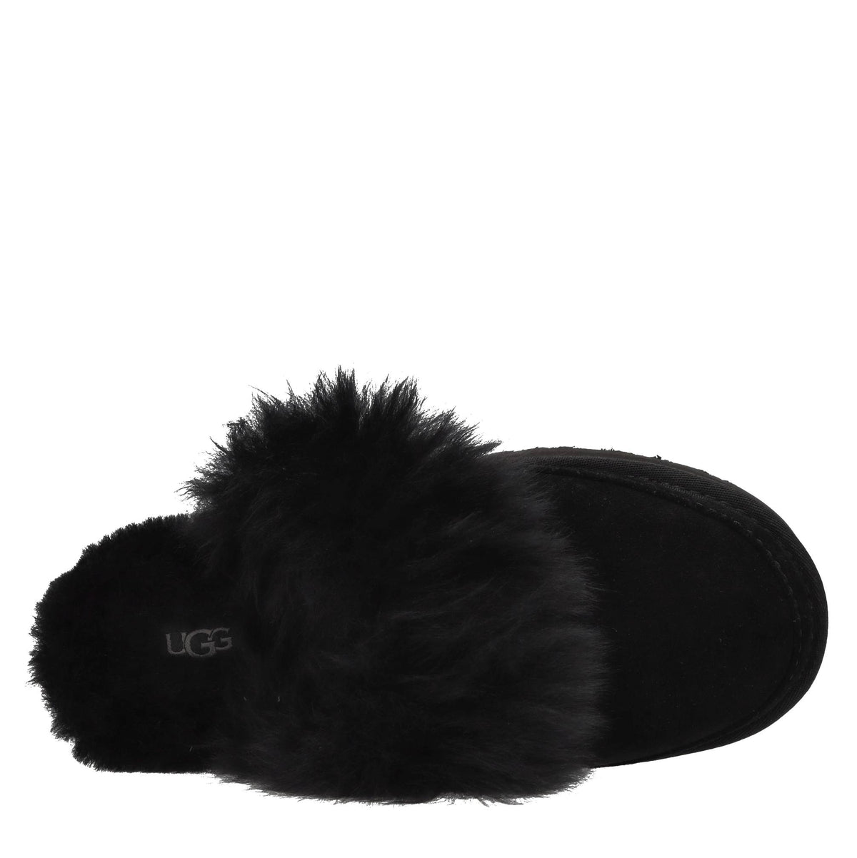 Sabot in camoscio e pelliccia 