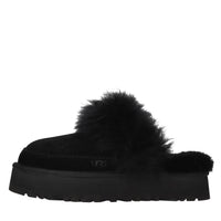 Sabot in camoscio e pelliccia 