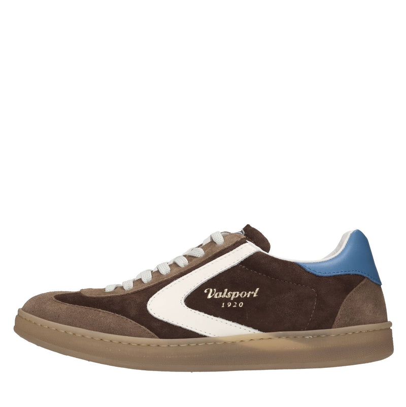 Sneakers in camoscio e pelle 