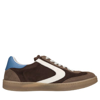 Sneakers in camoscio e pelle 