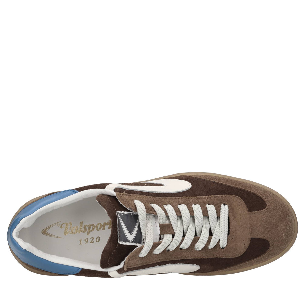 Sneakers in camoscio e pelle 