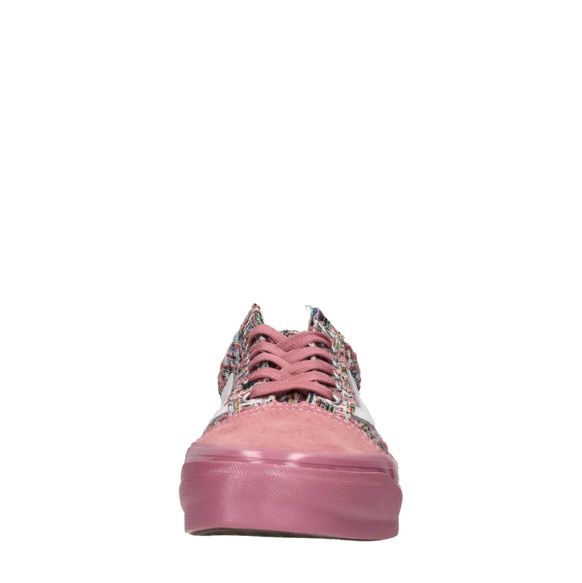 Sneakers in pelle e tessuto 