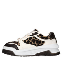 Sneakers in pelle e cavallino 