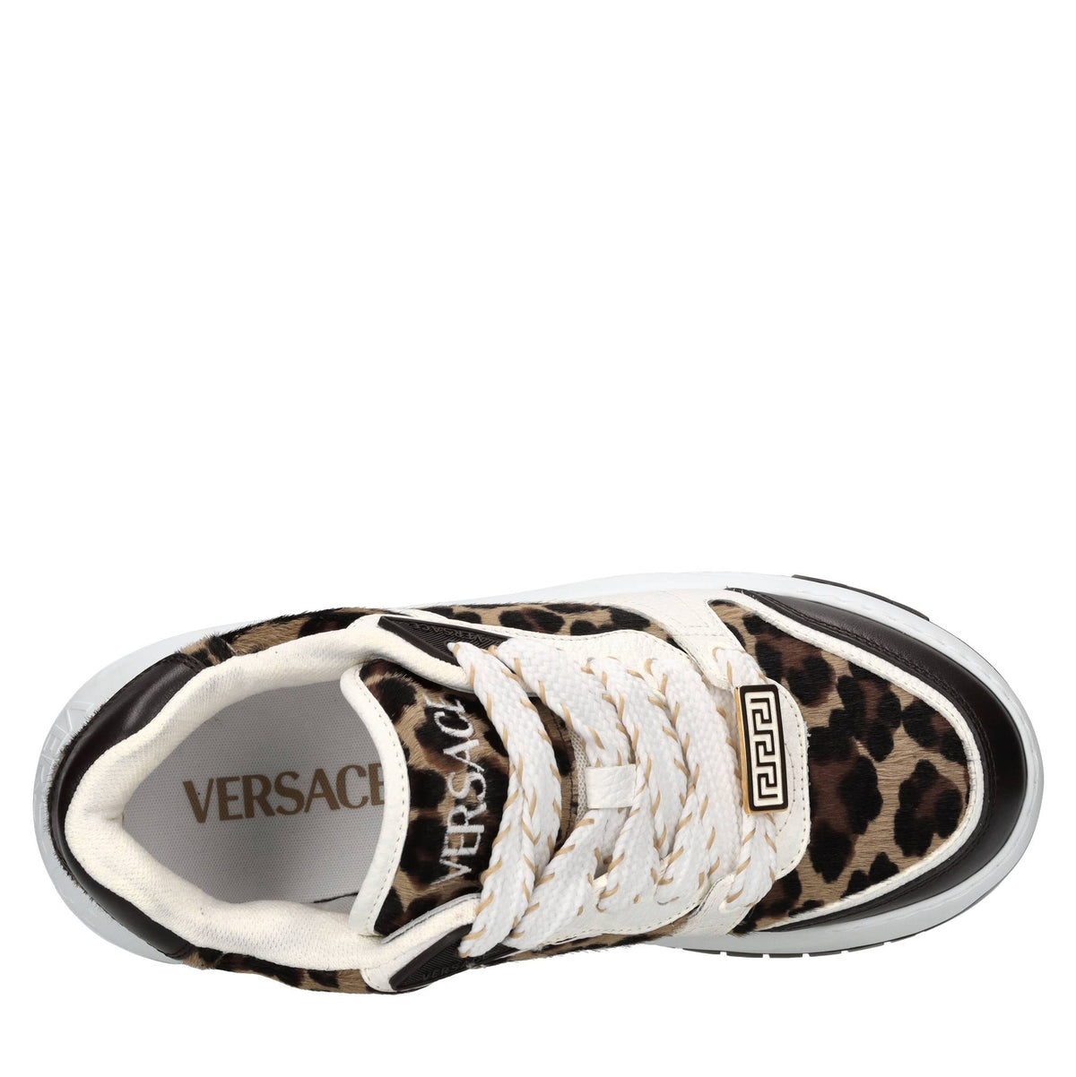 Sneakers in pelle e cavallino 