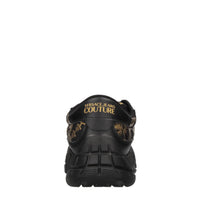 Sneakers in pelle e tessuto 