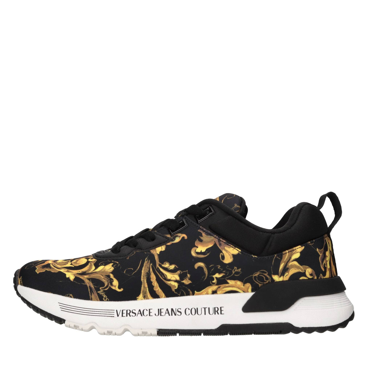 Sneakers in ecopelle e tessuto 