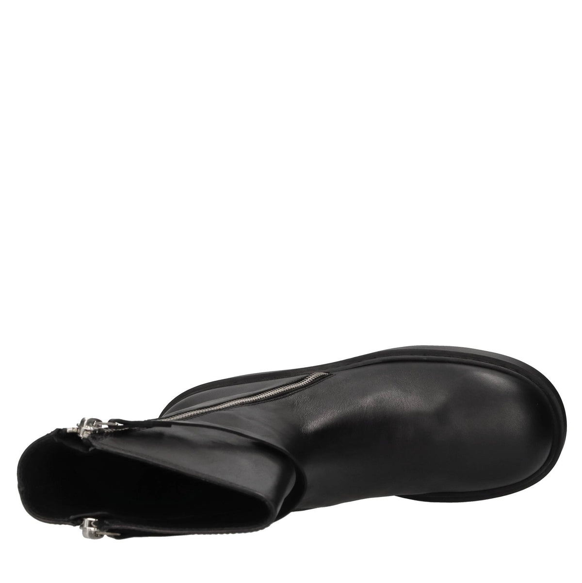 Stivaletti Elodie con zeppa in pelle 