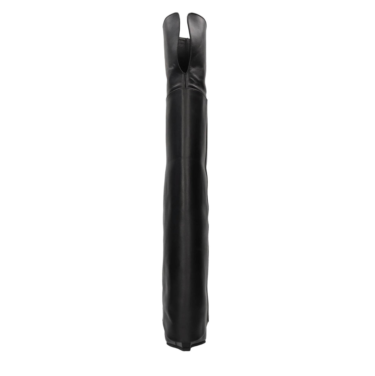 Stivali cuissard Bardo in pelle con zeppa 
