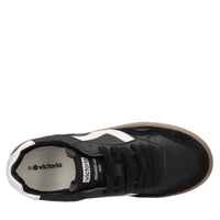 Sneakers in camoscio ed ecopelle 