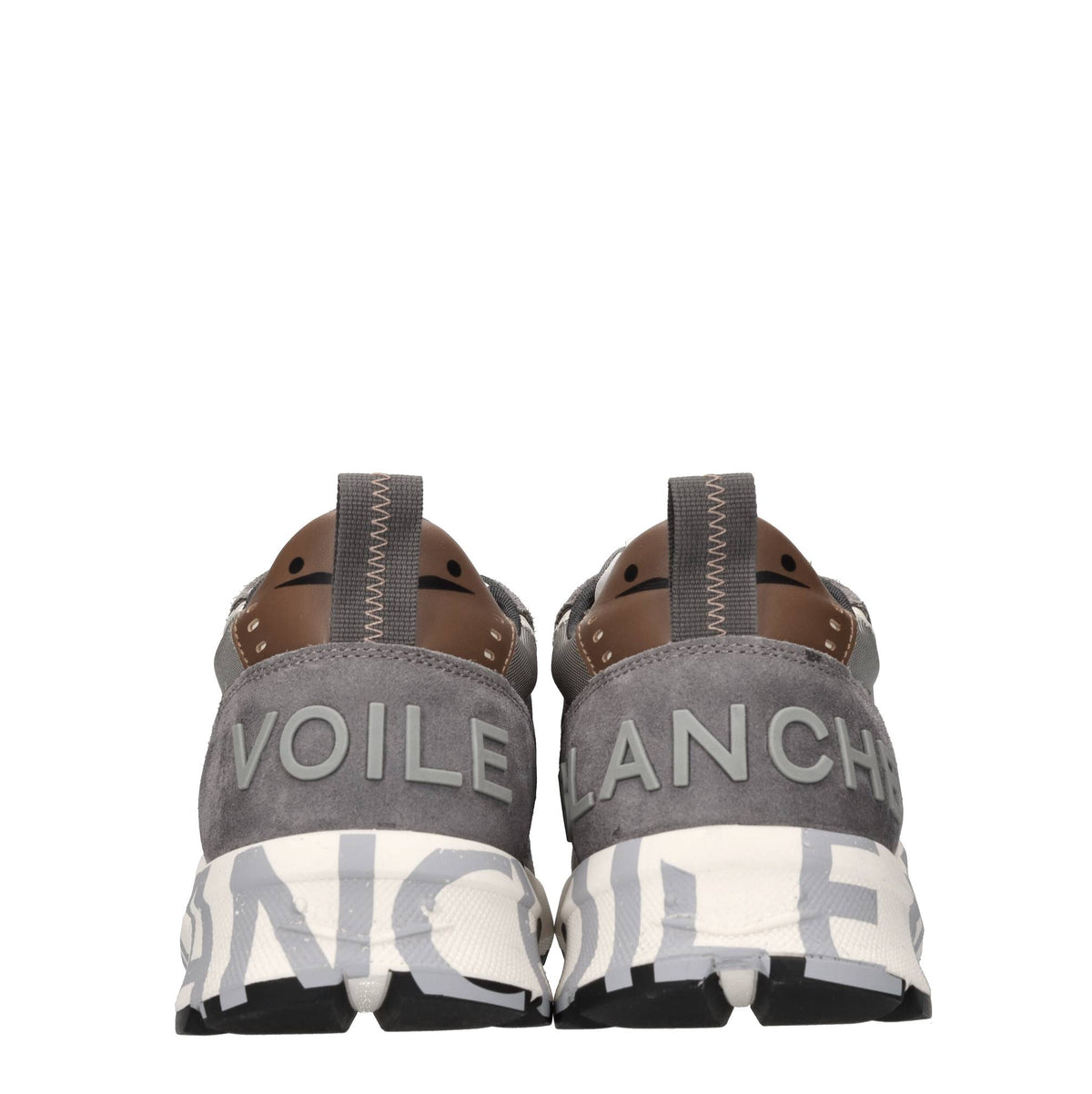 Sneakers in camoscio e tessuto 