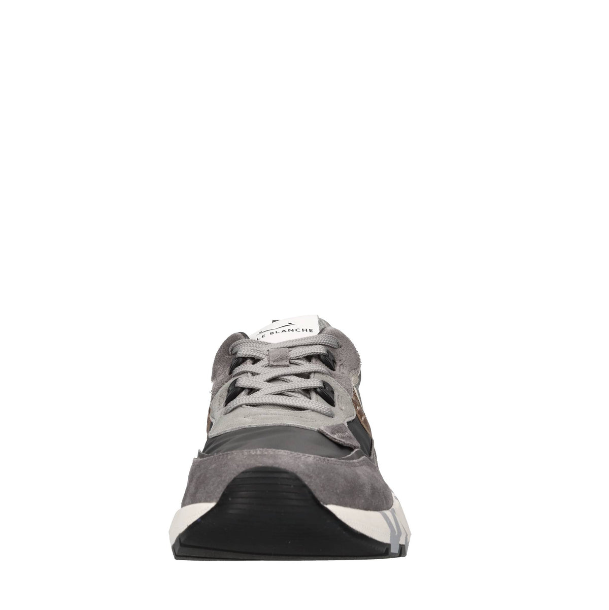 Sneakers in camoscio e tessuto 
