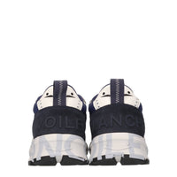 Sneakers in camoscio e tessuto 
