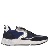 Sneakers in camoscio e tessuto 