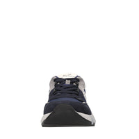 Sneakers in camoscio e tessuto 