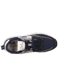 Sneakers in camoscio e tessuto 