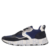 Sneakers in camoscio e tessuto 