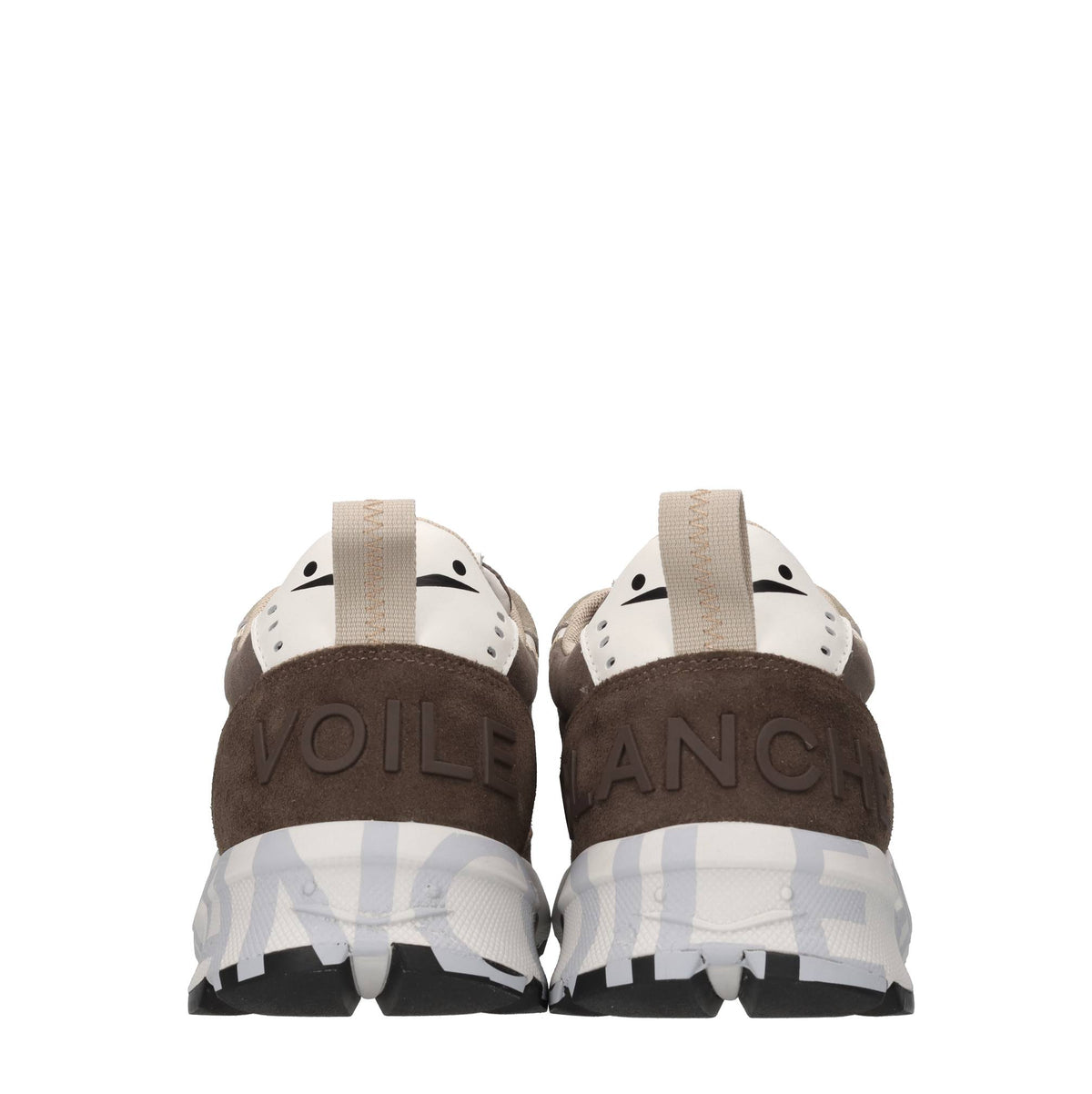 Sneakers in camoscio, pelle e tessuto 