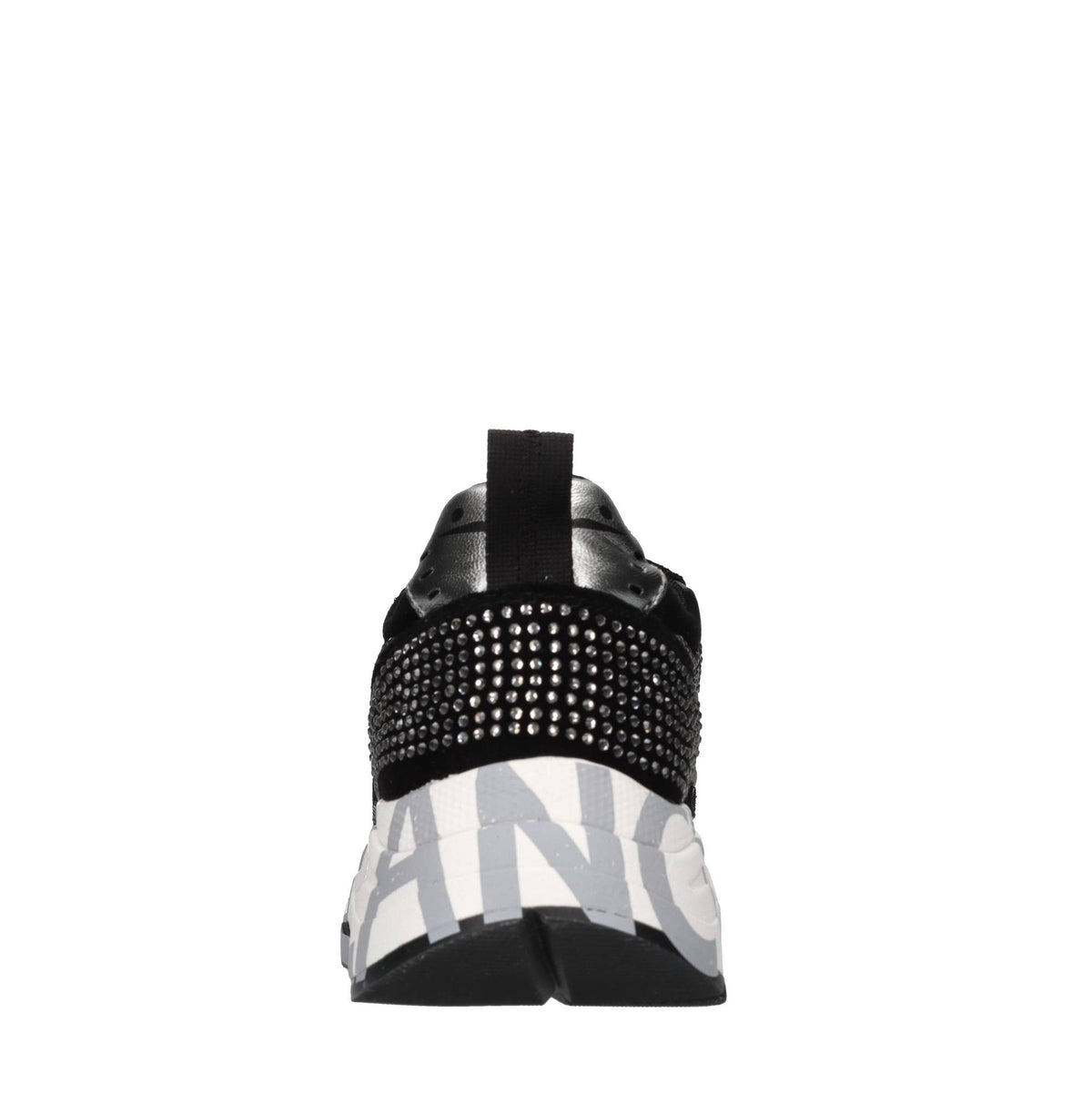 Sneakers in camoscio pelle e strass 