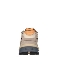 Sneakers in camoscio e tessuto 