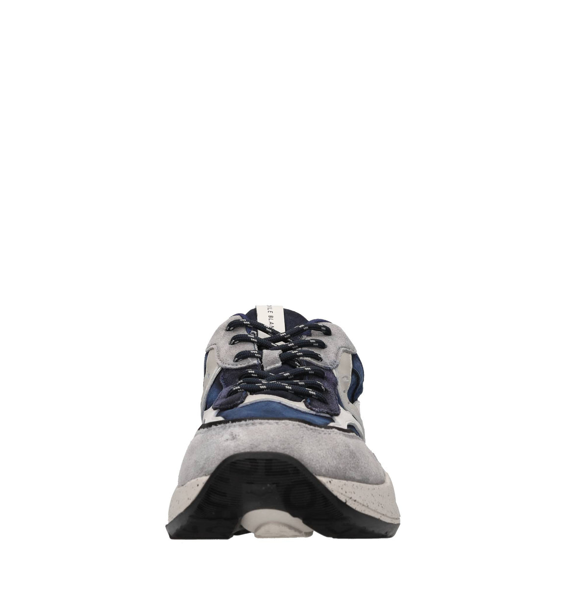 Sneakers in camoscio e tessuto 